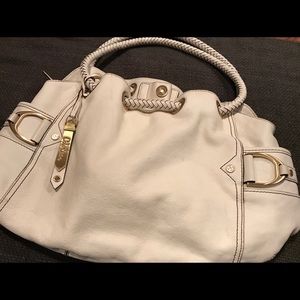 Cole Haan - Small Ivory Denney Saddle Bag